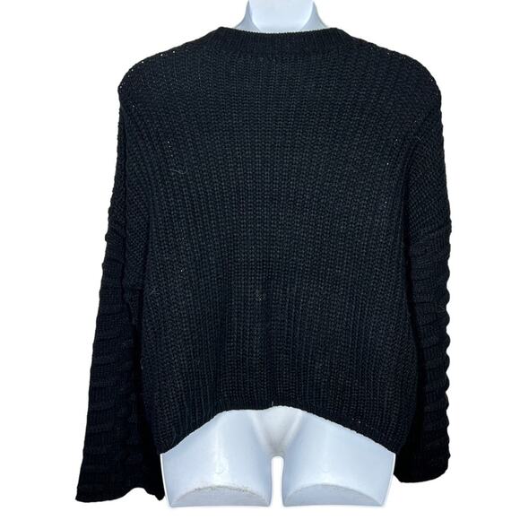 Racheal Lantern Cable Knit Pullover Sweater L | Dolman Sleeve Oversized Knit - Picture 11 of 15